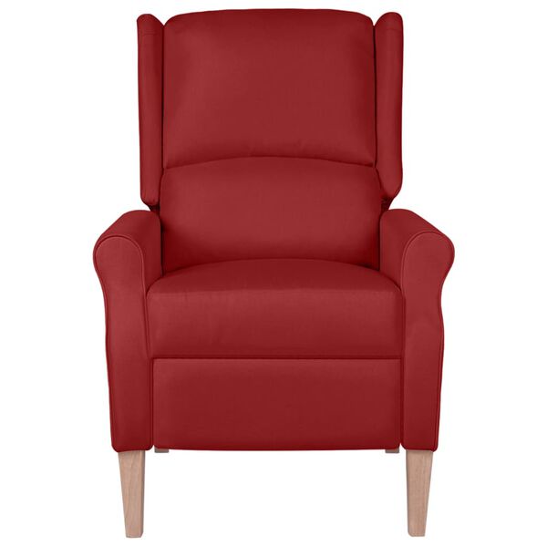 vidaXL Fauteuil de massage inclinable Rouge bordeaux Tissu