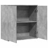 vidaXL Buffet gris b&eacute;ton 79x38x80 cm bois d'ing&eacute;nierie