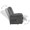 vidaXL Fauteuil de massage inclinable Gris clair Tissu