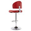 vidaXL Tabourets de bar lot de 2 rouge bordeaux similicuir