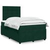vidaXL Sommier &agrave; lattes de lit avec matelas vert fonc&eacute; 120x190 cm