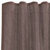 vidaXL Rideaux en voile avec passe-tringles 2 pcs marron