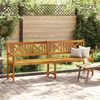 vidaXL Banc de jardin Marron 220 x 56 x 90 cm Bois d'acacia massif