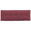 vidaXL Coussin de Dos Bordeaux 140 x 19 x 50 cm tissu
