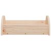 vidaXL Mangeoire &agrave; foin pour lapins 28x10x10 cm bois massif de sapin