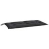 vidaXL Coussins de banc jardin lot de 2 noir 100x50x7 cm tissu Oxford