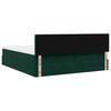 VidaXL Cadre de lit ottoman avec matelas vert fonc&eacute; 180x200cm velours