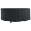 vidaXL Housse pour meubles 244 x 244 x 85 cm Tissu Oxford 210D Rond