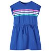 Robe pour enfants avec cordon de serrage bleu cobalt 140