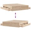 vidaXL Cadre de lit sans matelas avec tiroirs 200x200 cm bois de pin