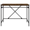 vidaXL Bureau chêne fumé 100x50x75 cm bois d'ingénierie et fer