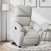 vidaXL Fauteuil inclinable gris clair tissu microfibre