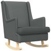 vidaXL Chaise &agrave; bascule Gris fonc&eacute; 62 x 80 x 85 cm tissu