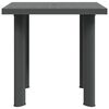 vidaXL Table de jardin Anthracite 80x75x72 cm Plastique