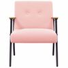 vidaXL fauteuil Rose 59 x 75 x 78 cm