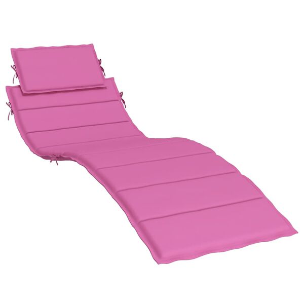 vidaXL Coussin de chaise longue rose tissu oxford