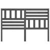 vidaXL T&ecirc;te de lit Gris 156x4x100 cm Bois massif de pin