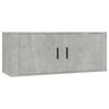 vidaXL Meuble TV mural Gris b&eacute;ton 100x34,5x40 cm