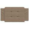 vidaXL Coussin de t&ecirc;te de lit Zadar cappuccino 100 cm similicuir