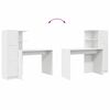 vidaXL Bureau 2 pcs Blanc