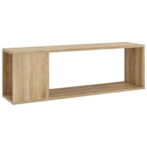 vidaXL Meuble TV Ch&ecirc;ne sonoma 100x24x32 cm Bois d'ing&eacute;nierie