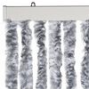 vidaXL Moustiquaire Blanc et gris 100x220 cm Chenille