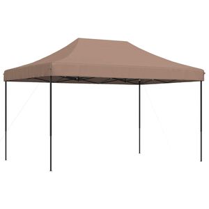 vidaXL Tente de r&eacute;ception pliable escamotable marron 440x292x315 cm