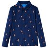 Chemise pour enfants bleu marine 104