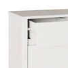 vidaXL Buffet Drammen Blanc 114 x 43 x 75.5 cm Bois de pin massif