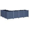 vidaXL Jardinière bleu gris 160x120x53 cm PP
