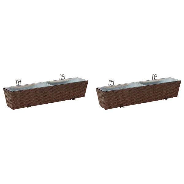 vidaXL Garde-Corps M&eacute;tал