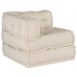 vidaXL Unit&eacute; de canap&eacute; modulaire Tissu Cr&egrave;me 210 x 70 x 56 cm