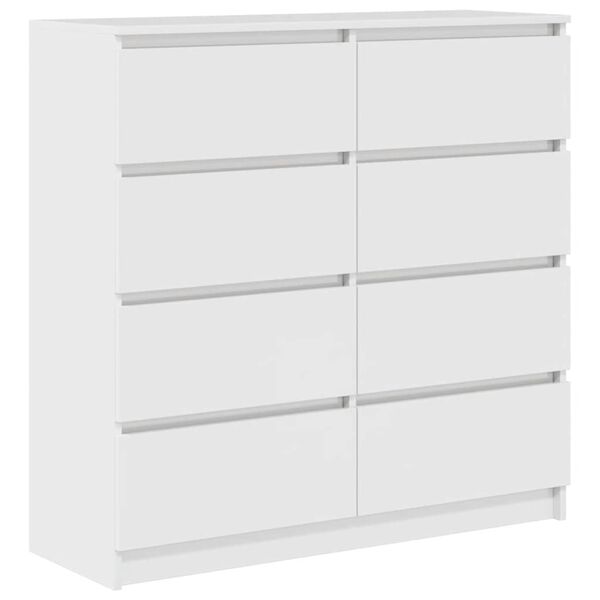 vidaXL Buffet blanc 100x35x99 cm bois d'ing&eacute;nierie