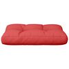 vidaXL Coussin de palette rouge 60x40x12 cm tissu