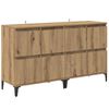 vidaXL Buffets 2 pcs Ch&ecirc;ne artisanal 60 x 35 x 70 cm Bois d'ing&eacute;nierie