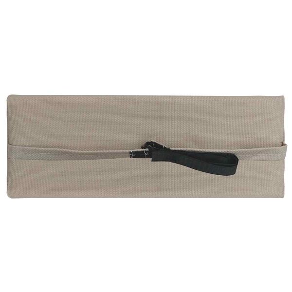 vidaXL Appui-tête de chaise longue Taupe 40x7,5x15 cm Textilène