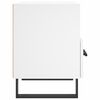 vidaXL Tables de chevet 2 pcs blanc 40x35x47,5 cm bois d&rsquo;ing&eacute;nierie
