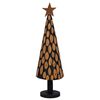vidaXL Sapin de No&euml;l avec support Marron 150 cm Bois de teck solide
