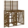 vidaXL Abri pour poubelle double sur roulettes marron miel bois pin