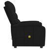 vidaXL Fauteuil de massage Noir Tissu