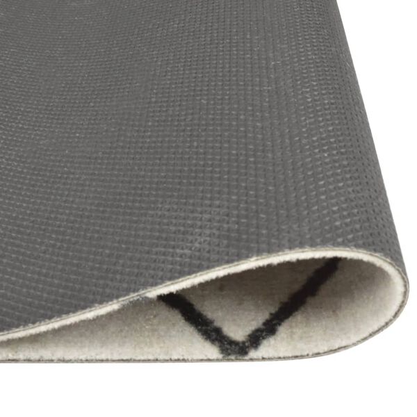 vidaXL Tapis de cuisine lavable impression carrée 60x300 cm velours