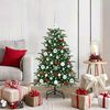 vidaXL Sapin de No&euml;l artificiel Vert 120 cm PVC, m&eacute;tal et plastique