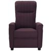 vidaXL Fauteuil de massage Violet Tissu