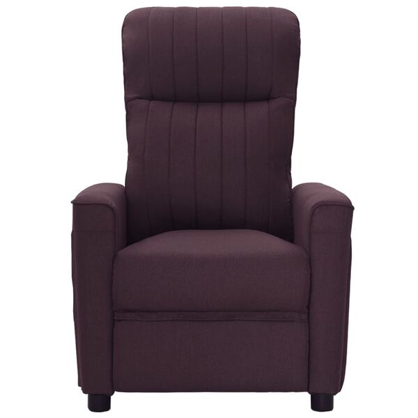 vidaXL Fauteuil de massage Violet Tissu
