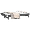 vidaXL Lit coulissant sans matelas gris 2x(90x200) cm
