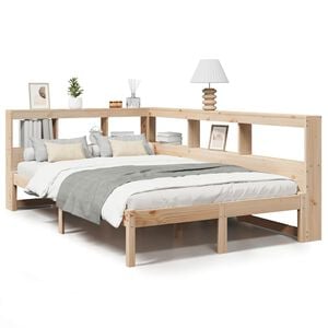 vidaXL Lit bibliothèque sans matelas 120x190 cm bois de pin massif