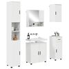 vidaXL Ensemble de mobilier de salle de bain 5 pcs Blanc brillant