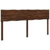vidaXL T&ecirc;te de lit en bois brut ROSTOCK Marron fonc&eacute; 200 cm