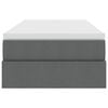 vidaXL Lit avec rangement et matelas Gris fonc&eacute; 90 x 190 cm Polyester