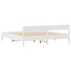 vidaXL Cadre de lit sans matelas blanc 160x200 cm bois de pin massif